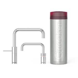Quooker Chroom Nordic Twintaps Square 3 liter kokend water kraan | inclusief montage service