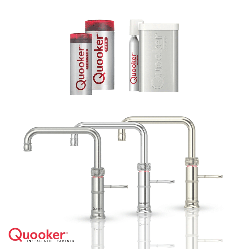 Quooker Sample Block QUOOKER FUSION ROUND COMBI+ - GRATIS MONTAGE