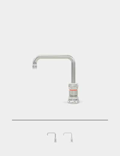 Quooker classic Nordic square single tap losse kokend water kraan