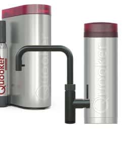 Quooker Flex square zwart met PRO3 en CUBE